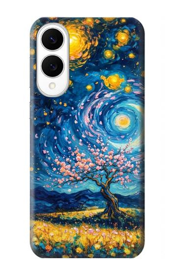 S4081 Dreamy Spiral Galaxy Night Sky Art Hülle Schutzhülle Taschen für Samsung Galaxy S25 Edge