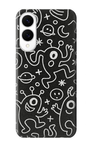 S4101 Cute Cartoon Monster Pattern Hülle Schutzhülle Taschen für Samsung Galaxy S25 Edge