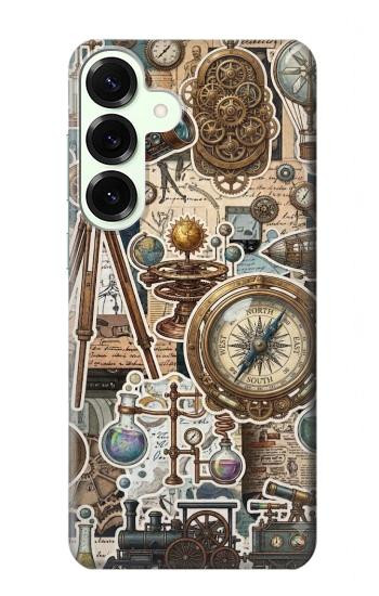 S4100 Vintage Scientific Discovery Collage Hülle Schutzhülle Taschen für Samsung Galaxy S25 Plus