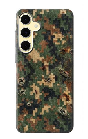 S4091 Green Digital Camouflage Pattern Hülle Schutzhülle Taschen für Samsung Galaxy S24 FE