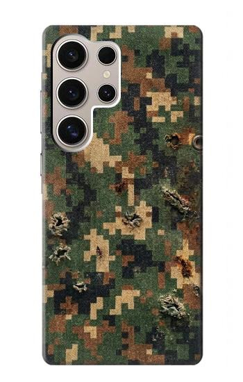 S4091 Green Digital Camouflage Pattern Hülle Schutzhülle Taschen für Samsung Galaxy S24 Ultra