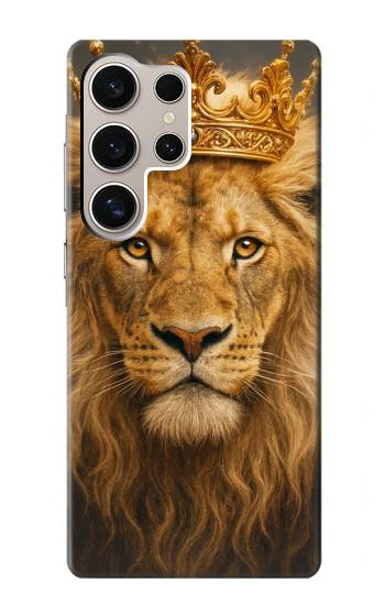 S4093 Royal Lion Portrait Artwork Hülle Schutzhülle Taschen für Samsung Galaxy S24 Ultra