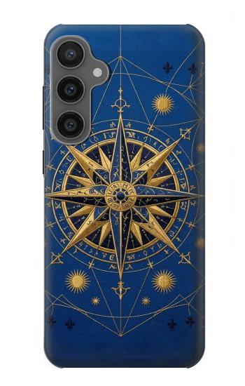 S4086 Nautical Compass Maritime Design Hülle Schutzhülle Taschen für Samsung Galaxy S23 FE