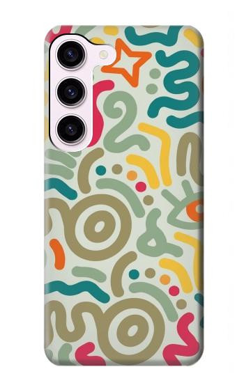 S4078 Abstract Colorful Doodle Pattern Hülle Schutzhülle Taschen für Samsung Galaxy S23