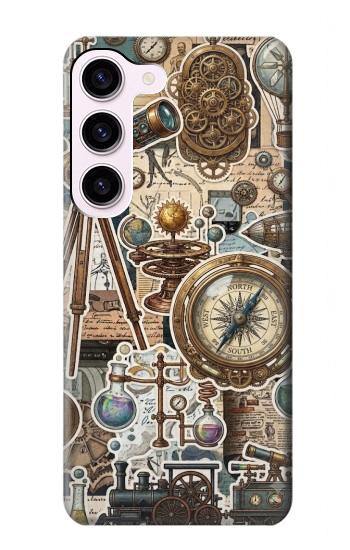 S4100 Vintage Scientific Discovery Collage Hülle Schutzhülle Taschen für Samsung Galaxy S23
