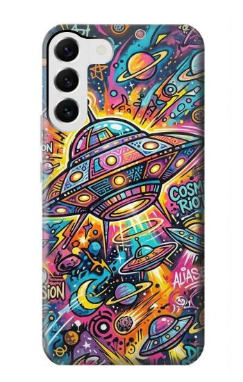 S4085 Cosmic Spaceship Psychedelic Art Hülle Schutzhülle Taschen für Samsung Galaxy S23 Plus