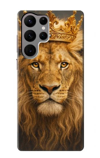 S4093 Royal Lion Portrait Artwork Hülle Schutzhülle Taschen für Samsung Galaxy S23 Ultra