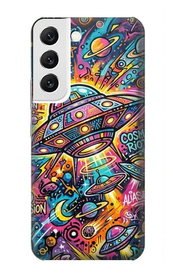 S4085 Cosmic Spaceship Psychedelic Art Hülle Schutzhülle Taschen für Samsung Galaxy S22