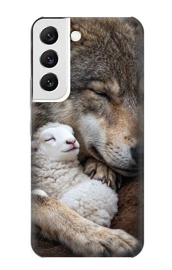S4089 Gentle Wolf And Lamb Friendship Art Hülle Schutzhülle Taschen für Samsung Galaxy S22