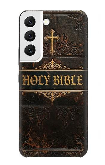 S4109 Vintage Antique Bible Book Cover Art Hülle Schutzhülle Taschen für Samsung Galaxy S22