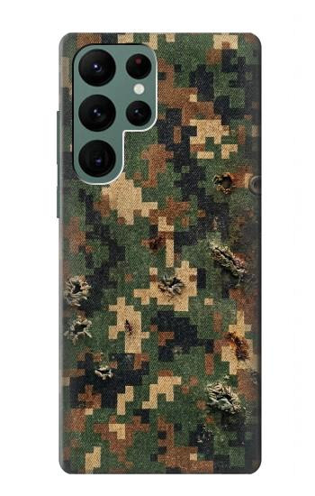 S4091 Green Digital Camouflage Pattern Hülle Schutzhülle Taschen für Samsung Galaxy S22 Ultra