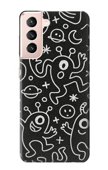 S4101 Cute Cartoon Monster Pattern Hülle Schutzhülle Taschen für Samsung Galaxy S21 5G