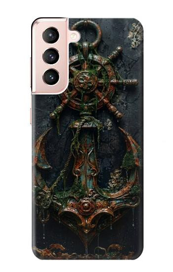 S4106 Vintage Maritime Anchor Helm Art Hülle Schutzhülle Taschen für Samsung Galaxy S21 5G