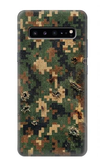 S4091 Green Digital Camouflage Pattern Hülle Schutzhülle Taschen für Samsung Galaxy S10 5G