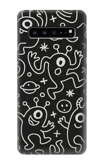 S4101 Cute Cartoon Monster Pattern Hülle Schutzhülle Taschen für Samsung Galaxy S10 5G