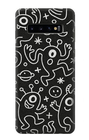 S4101 Cute Cartoon Monster Pattern Hülle Schutzhülle Taschen für Samsung Galaxy S10