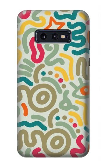 S4078 Abstract Colorful Doodle Pattern Hülle Schutzhülle Taschen für Samsung Galaxy S10e