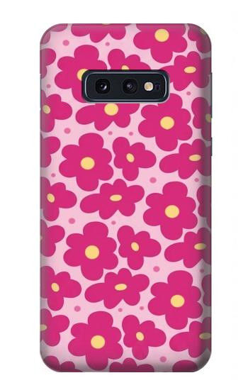 S4097 Pink Floral Seamless Pattern Design Hülle Schutzhülle Taschen für Samsung Galaxy S10e