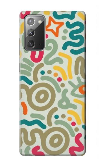 S4078 Abstract Colorful Doodle Pattern Hülle Schutzhülle Taschen für Samsung Galaxy Note 20