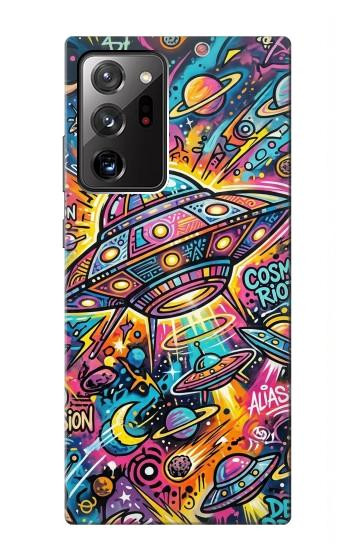 S4085 Cosmic Spaceship Psychedelic Art Hülle Schutzhülle Taschen für Samsung Galaxy Note 20 Ultra, Ultra 5G