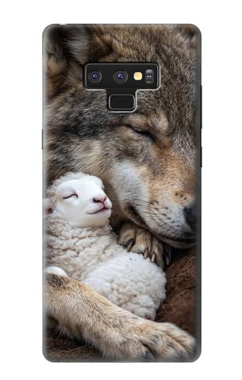 S4089 Gentle Wolf And Lamb Friendship Art Hülle Schutzhülle Taschen für Note 9 Samsung Galaxy Note9