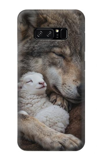 S4089 Gentle Wolf And Lamb Friendship Art Hülle Schutzhülle Taschen für Note 8 Samsung Galaxy Note8