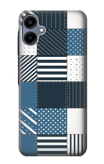 S4082 Modern Geometric Patchwork Pattern Hülle Schutzhülle Taschen für Samsung Galaxy A06