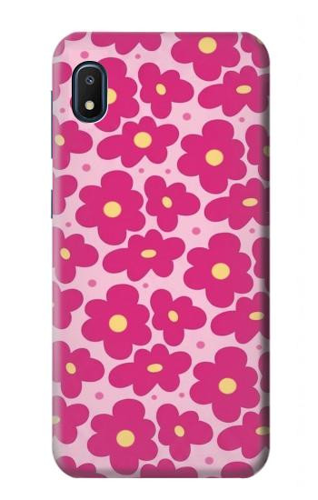 S4097 Pink Floral Seamless Pattern Design Hülle Schutzhülle Taschen für Samsung Galaxy A10e