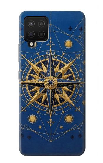 S4086 Nautical Compass Maritime Design Hülle Schutzhülle Taschen für Samsung Galaxy A12