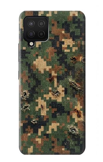 S4091 Green Digital Camouflage Pattern Hülle Schutzhülle Taschen für Samsung Galaxy A12