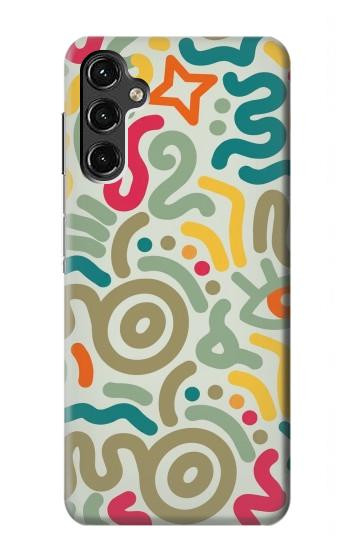 S4078 Abstract Colorful Doodle Pattern Hülle Schutzhülle Taschen für Samsung Galaxy A14 5G