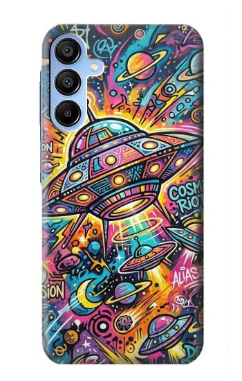 S4085 Cosmic Spaceship Psychedelic Art Hülle Schutzhülle Taschen für Samsung Galaxy A15 5G