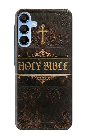 S4109 Vintage Antique Bible Book Cover Art Hülle Schutzhülle Taschen für Samsung Galaxy A15 5G