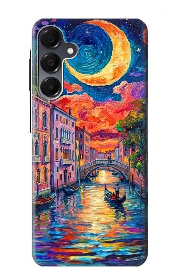 S4083 Colorful Painting Moonlit Venice City Hülle Schutzhülle Taschen für Samsung Galaxy A16 5G