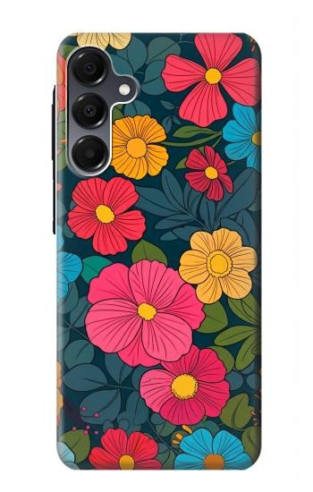 S4105 Vibrant Colorful Floral Pattern Hülle Schutzhülle Taschen für Samsung Galaxy A16 5G