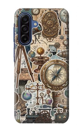 S4100 Vintage Scientific Discovery Collage Hülle Schutzhülle Taschen für Samsung Galaxy A17