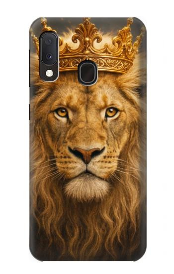 S4093 Royal Lion Portrait Artwork Hülle Schutzhülle Taschen für Samsung Galaxy A20e