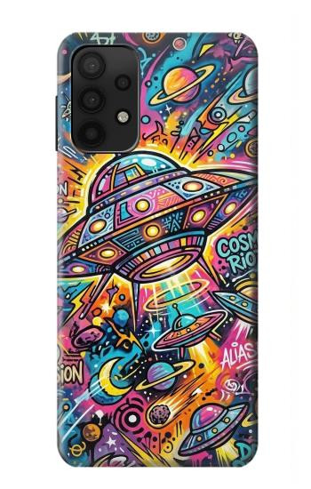 S4085 Cosmic Spaceship Psychedelic Art Hülle Schutzhülle Taschen für Samsung Galaxy A32 5G