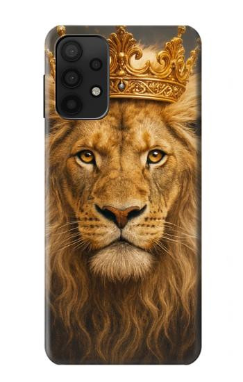 S4093 Royal Lion Portrait Artwork Hülle Schutzhülle Taschen für Samsung Galaxy A32 5G