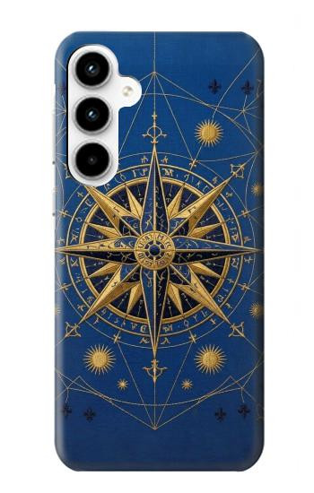S4086 Nautical Compass Maritime Design Hülle Schutzhülle Taschen für Samsung Galaxy A35 5G