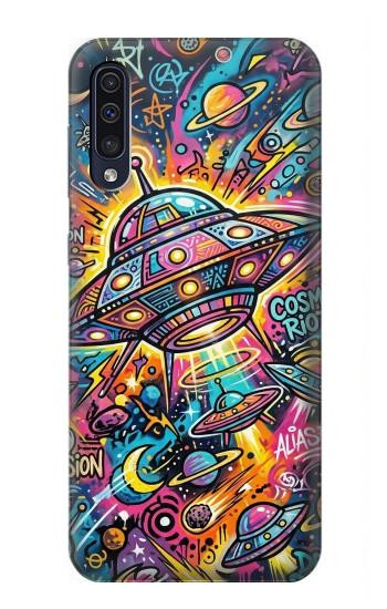S4085 Cosmic Spaceship Psychedelic Art Hülle Schutzhülle Taschen für Samsung Galaxy A50