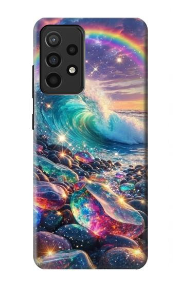 S4084 Rainbow Ocean Wave Fantasy Hülle Schutzhülle Taschen für Samsung Galaxy A52, Galaxy A52 5G