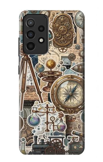 S4100 Vintage Scientific Discovery Collage Hülle Schutzhülle Taschen für Samsung Galaxy A52, Galaxy A52 5G