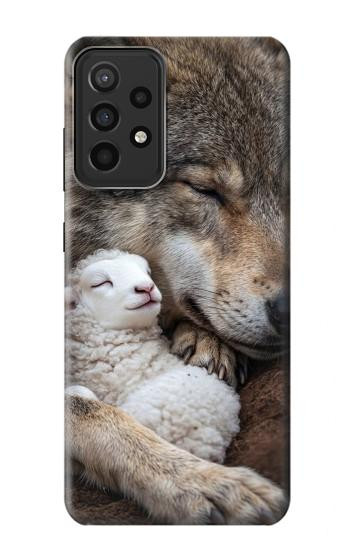 S4089 Gentle Wolf And Lamb Friendship Art Hülle Schutzhülle Taschen für Samsung Galaxy A52s 5G