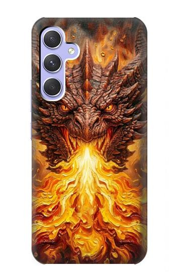 S4090 Epic Fire Dragon Fantasy Illustration Hülle Schutzhülle Taschen für Samsung Galaxy A54 5G