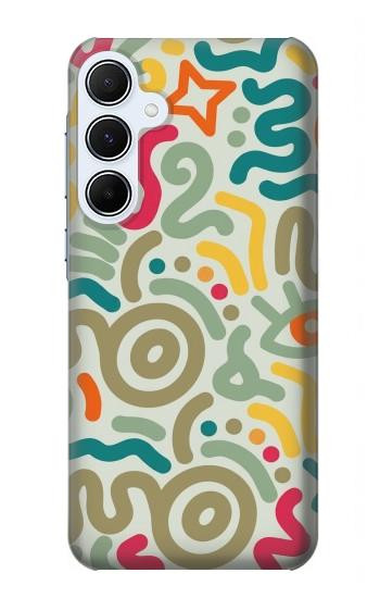 S4078 Abstract Colorful Doodle Pattern Hülle Schutzhülle Taschen für Samsung Galaxy A55 5G