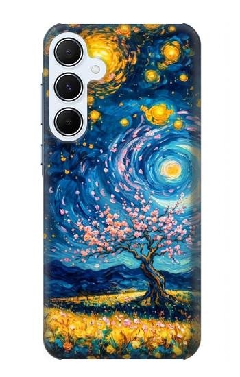 S4081 Dreamy Spiral Galaxy Night Sky Art Hülle Schutzhülle Taschen für Samsung Galaxy A55 5G