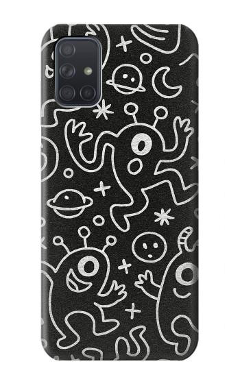 S4101 Cute Cartoon Monster Pattern Hülle Schutzhülle Taschen für Samsung Galaxy A71 5G