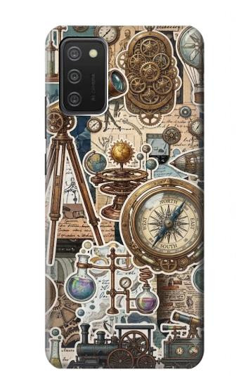 S4100 Vintage Scientific Discovery Collage Hülle Schutzhülle Taschen für Samsung Galaxy A03S