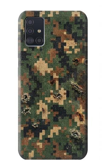 S4091 Green Digital Camouflage Pattern Hülle Schutzhülle Taschen für Samsung Galaxy A51